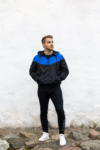 CAMA Miesten tuulitakki, sininen/musta