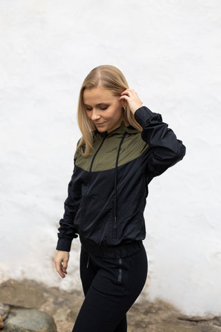 CAMA Women's windbreaker, white/black