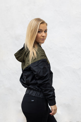CAMA Women's windbreaker, white/black