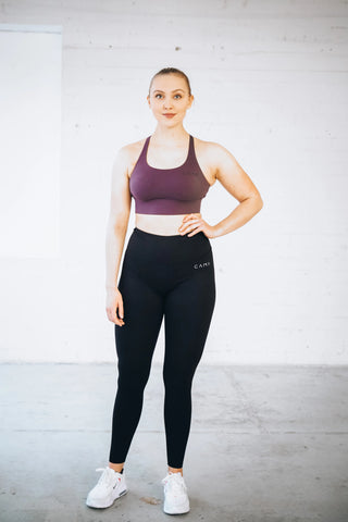 CAMA Naisten soft high-waist trikoot, burnt sunrise