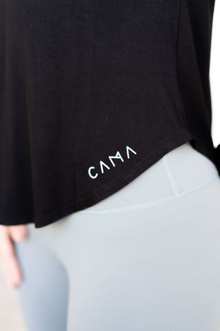 CAMA Women's training top, bamboo green