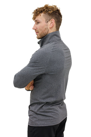 CAMA Miesten Half zipper pitkähihainen, musta