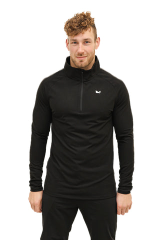 CAMA Miesten Half zipper pitkähihainen, harmaa