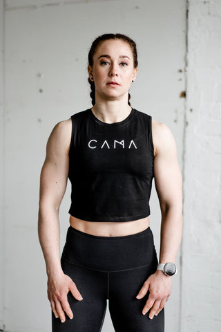 CAMA Women's muscle tank top, black